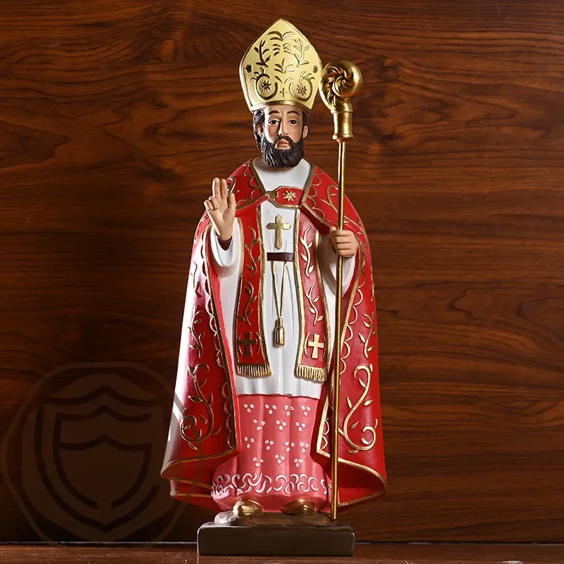 

Cardinal Archbishop Figure Statue Cardinal In Red Effigy Home Room Desktop Religious Decor Accessories Furnishing Articles