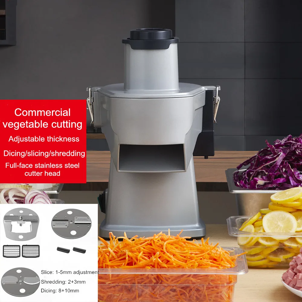 Commercial Multi-Function Electric Vegetable Cutter – Automatic Potato, Carrot, Ham Slicer & Dicer for Kitchen, Restaurant,