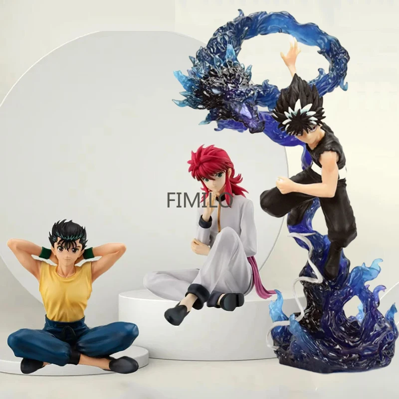 

Anime Kurama Action Figure Hiei Yu Yu Hakusho Figure Yuusuke Urameshi Figurine Model PVC Adult Collectible Ornament Toys