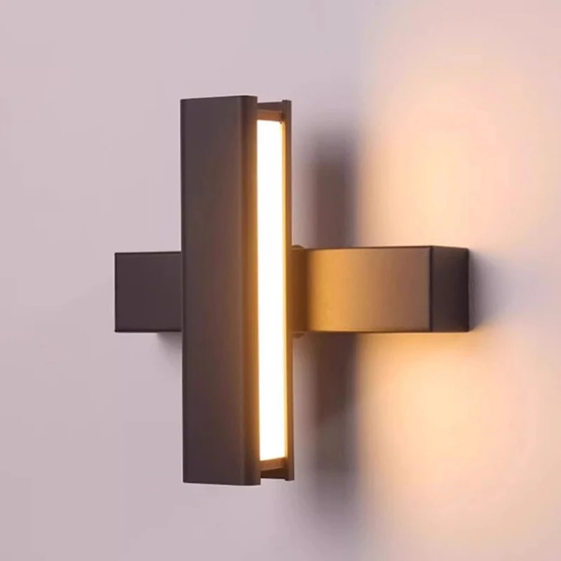 

Прикроватный настенный светильник полного спектра для спальни, трансграничная креативная стена для лестницы, кабинета, прохода, вращающийся настенный светильник