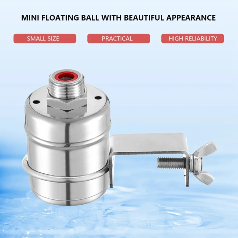 A82I-Float Valve Fully Automatic 1/2 Inch Filling Valve Mini Water Level Control Float Valve For Water Tanks