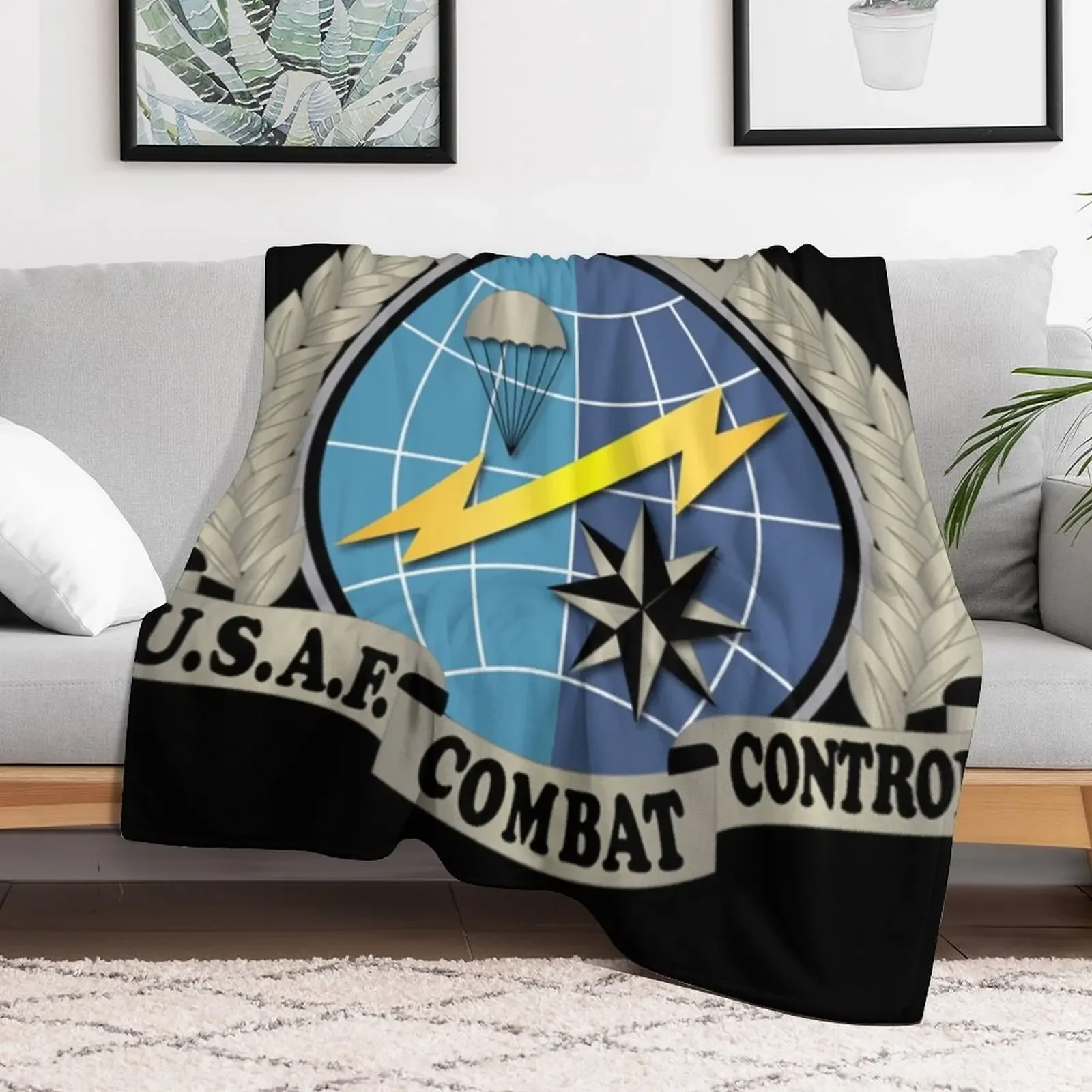 USAF - Combat Controller Badge No TxtShirt Throw Blanket Lightweight Warm Blanket for Indoor Outdoor Use