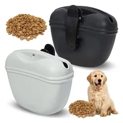 Bolsa de silicona para premios de perros, comedero al aire libre, bolsa de aperitivos para cachorros, bolsa de almacenamiento de recompensa de alimentos, suministros para mascotas, bolsa de cintura de entrenamiento portátil para perros