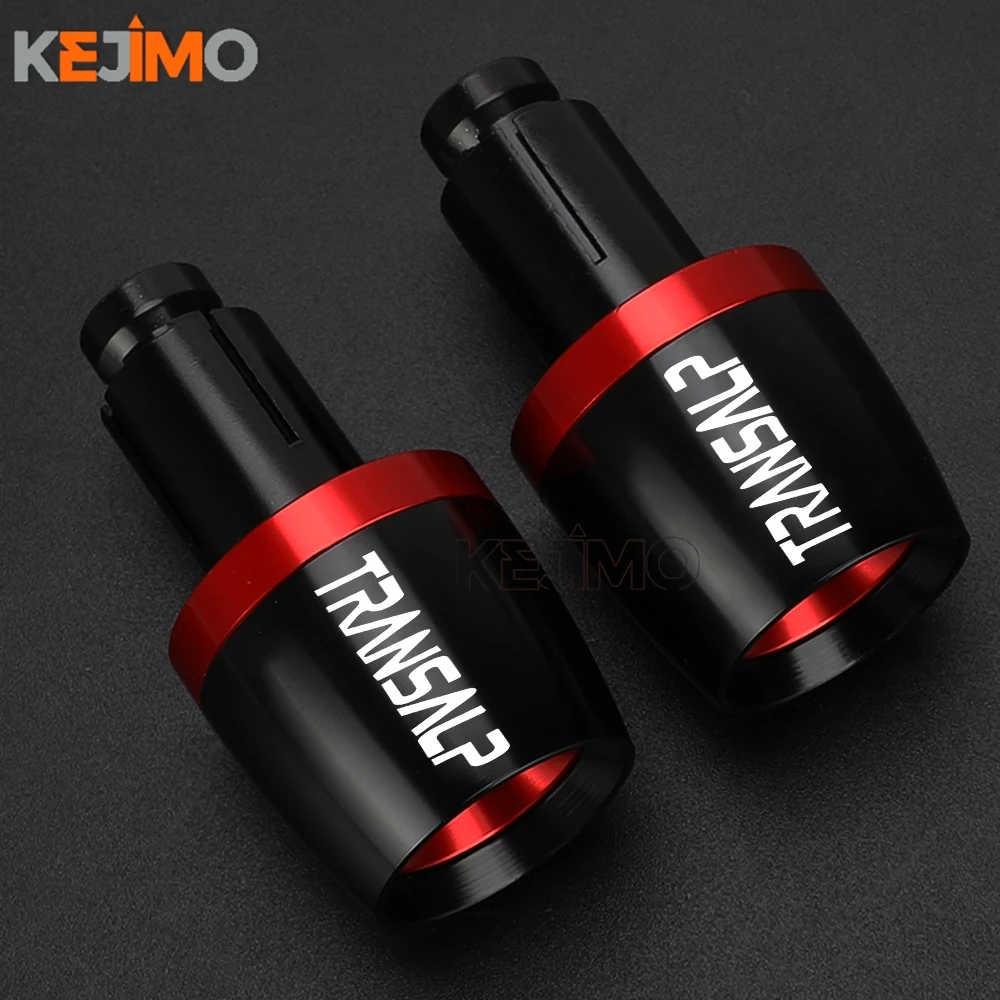 

Motorcycle CNC Handlebar Grips Bar Ends Cap Counterweight Plug Slide FOR HONDA XLV 600 650 700 750 TRANSALP XL600V XL650V XL700V