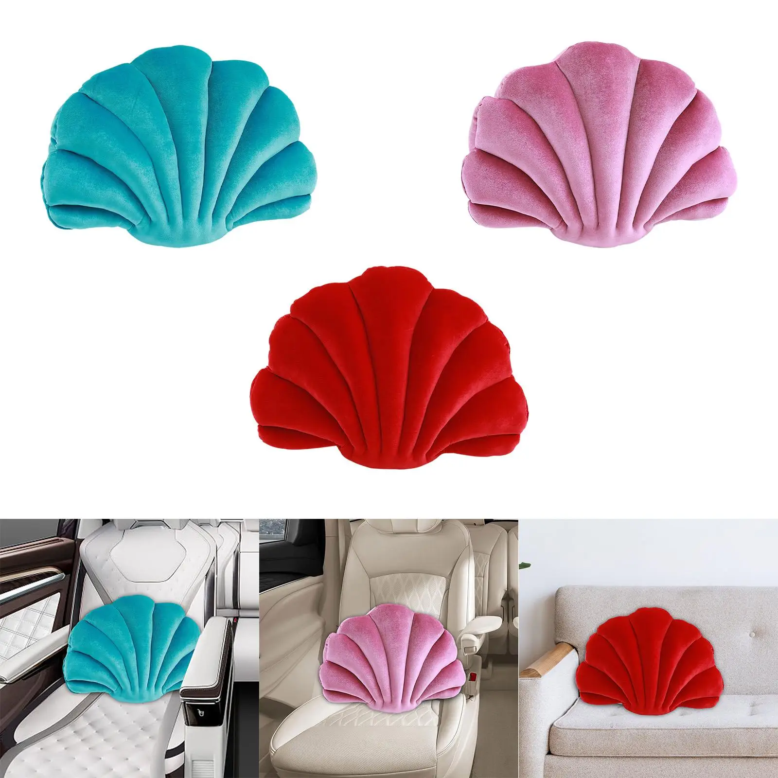 

Seashell Shaped Pillow Themed Exquisite Workmanship Couch Cushion Floor Pillow for Bed Couch Decor Bedroom Home Office