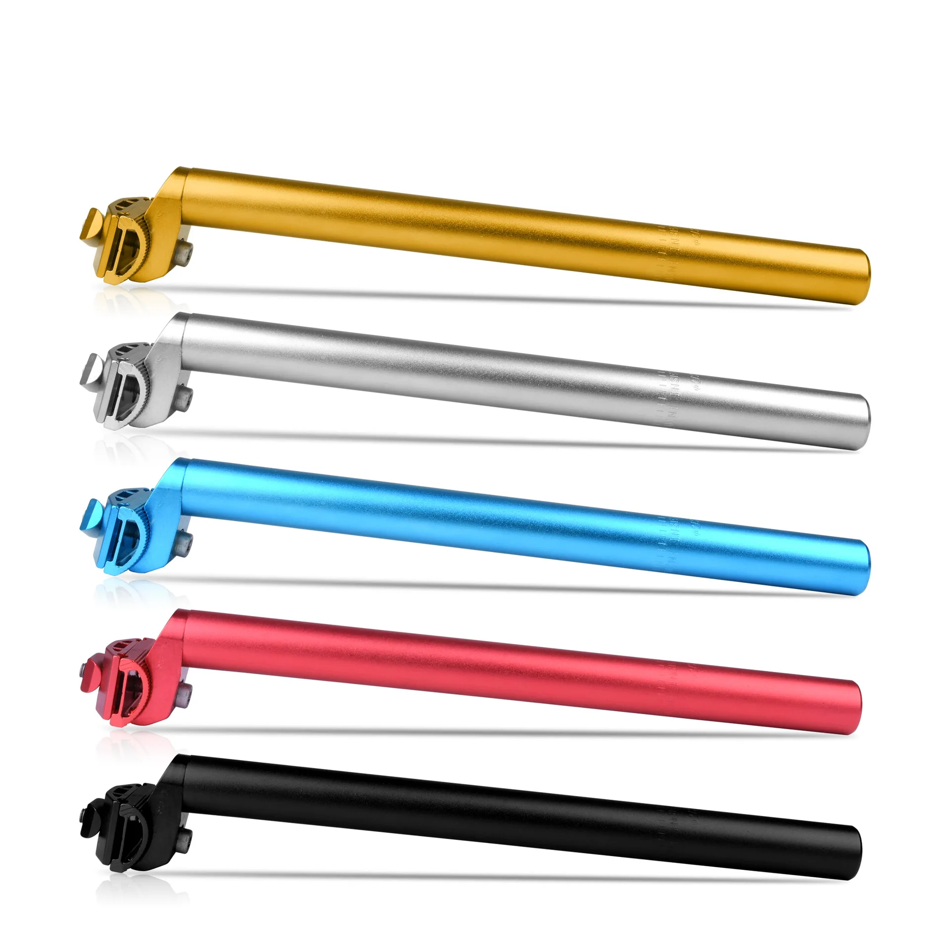 Bicycle Seat Post 25.4x300mm Seat Post Aluminum Seat Tube Color Dead Fly Seat Post Saddle Tube Bicycle Sandblasted Seat Tube