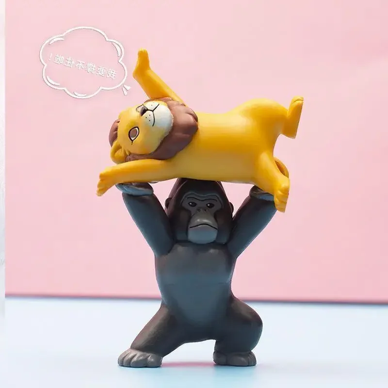 Qualia Original Enchanting Raise The Pen Animal Elephant Lion Penguin Gachapon Capsule Toy Doll Model Gift Figures Collect