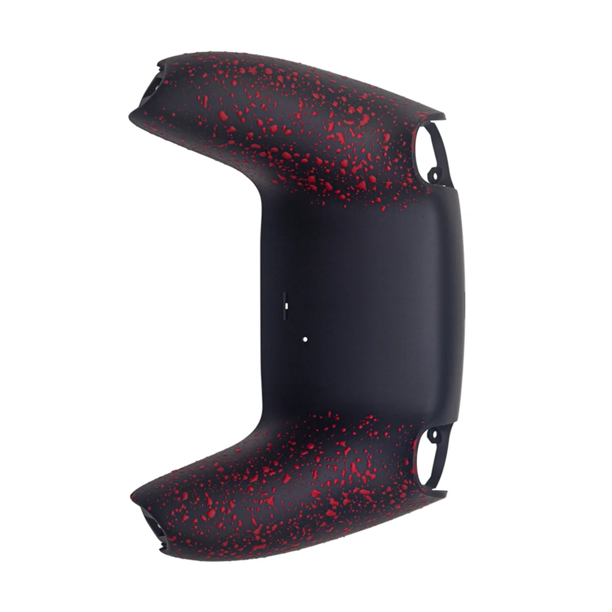 AA91 Bottom Back Shell Non-Slip Rear Housing Game Improvement Replacement Parts for PS5 Controller Black Red