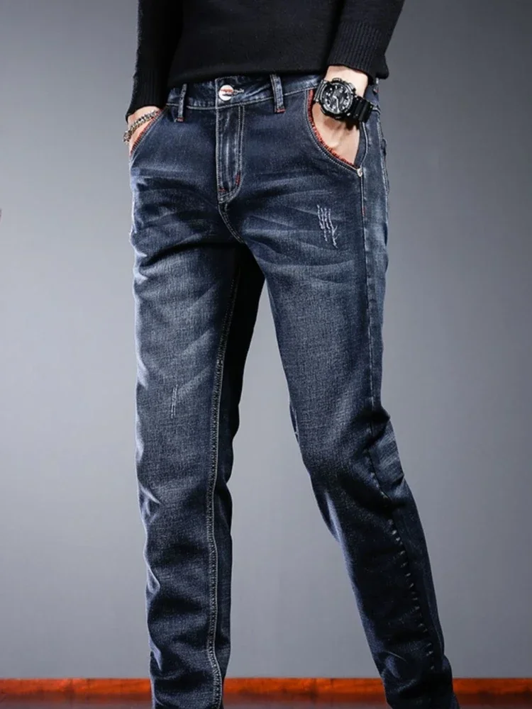 

Oversize Loose Trousers Man Cowboy Pants Light Blue Jeans for Men Plus Big Size Baggy 2024 Korean Autumn 90s Streetwear Retro Xs