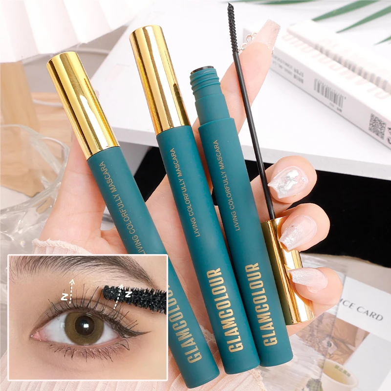 Black Blue Brown Mascara Makeup Waterproof Eye Lashes Extension Thick Curling Lengthen Colorful Eyelash Mascara Cosplay Cosmetic