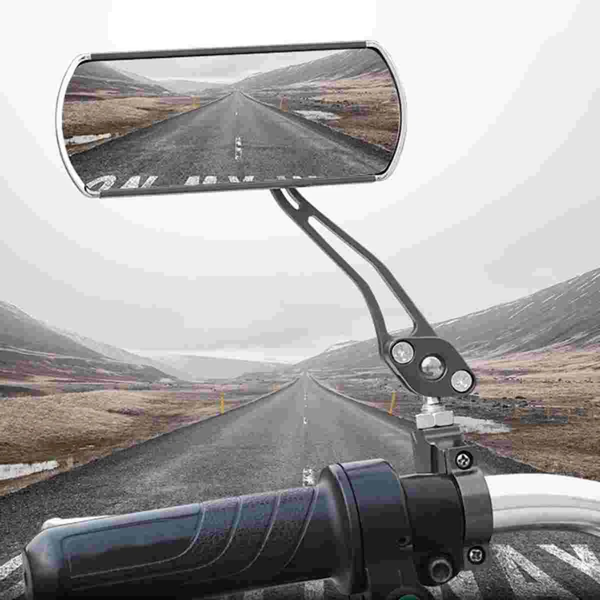 

Professional Aluminum Alloy Bicycle Rearview Mirror Handlebar Accessories Mountain Bike Mirrors Reversing Glass Wide Angle