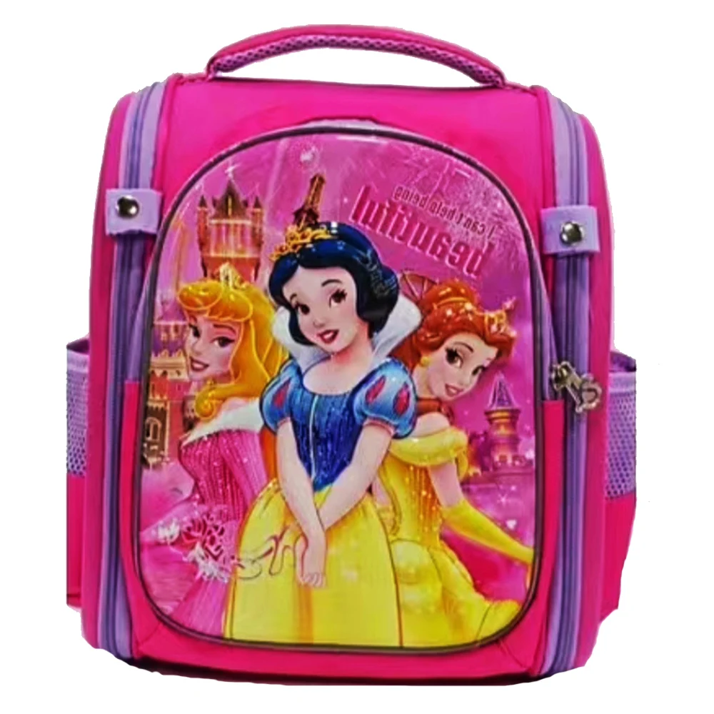 

Disney Princess Kids School Bags 3D Pattern Waterproof Lighten The Burden Multiple Options Fashion Stereoscopic Backpacks Gifts