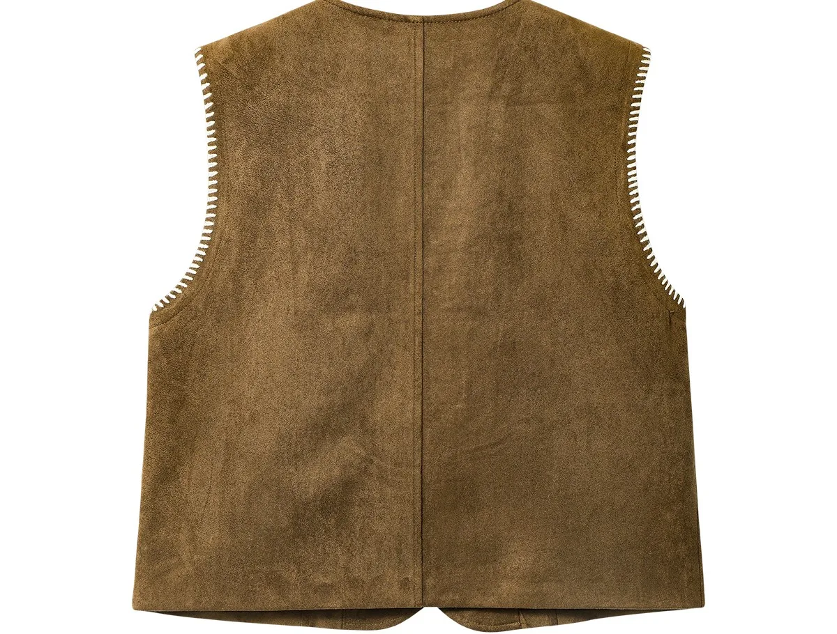 Vests Waistcoats Thin Womens Vest Coats Woman Winter Cashmere Full Lining Thickened Cold-Proof Cozy Commuting Comfortable Trendy