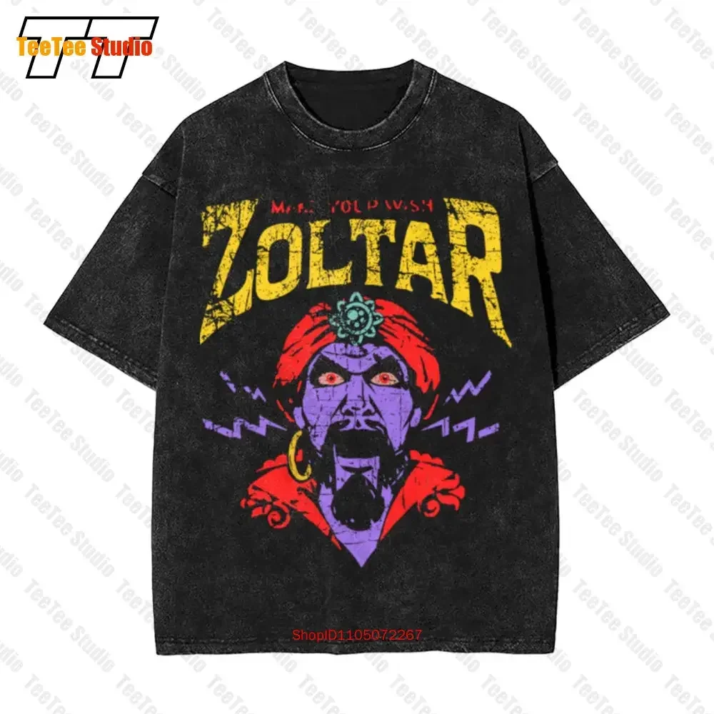 Zoltar Retro Make Your Wish Fortune Teller Card Fairground Amusemen Vintage Oversized T-Shirt ZYFB
