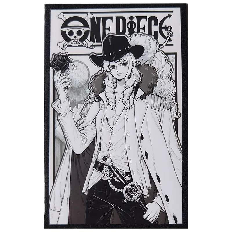 Tarjetas coleccionables de papel de colores raros de una pieza de Anime, Luffy Robin Sanji Nami Zoro Jinbe Law Hancock, juguetes para niños, regalo de cumpleaños