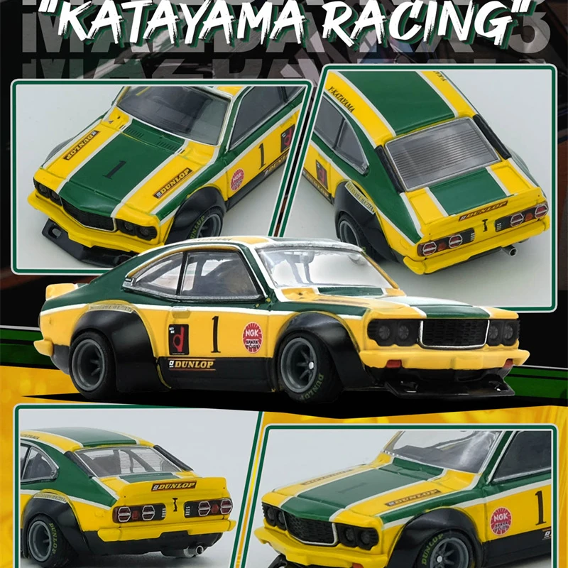 

(Pre-Order) INNO 1:64 SAVANNA RX3 KATAYAMA RACING Livery Diecast Collector's Vehicle Model Car