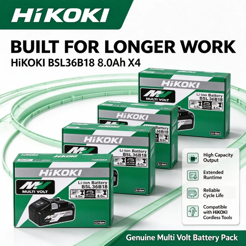 HiKOKI BSL36B18 18V 8.0Ah /36V 4.0Ah Li-ion Battery,Multi-Layer Safety Protection,For Power Tools Workshop Farm Outdoor Working