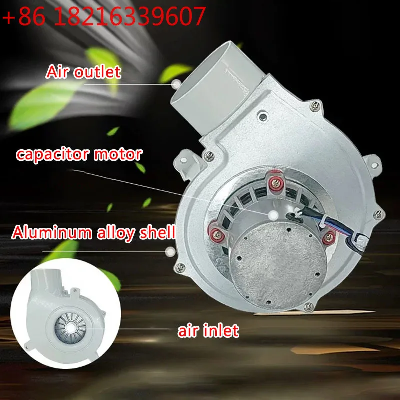 YAO 60W High Temperature Resistant Biomass Pellet Stove Induced Draft Fan 220V Small Silent Fireplace Smoke Exhaust Centrifugal