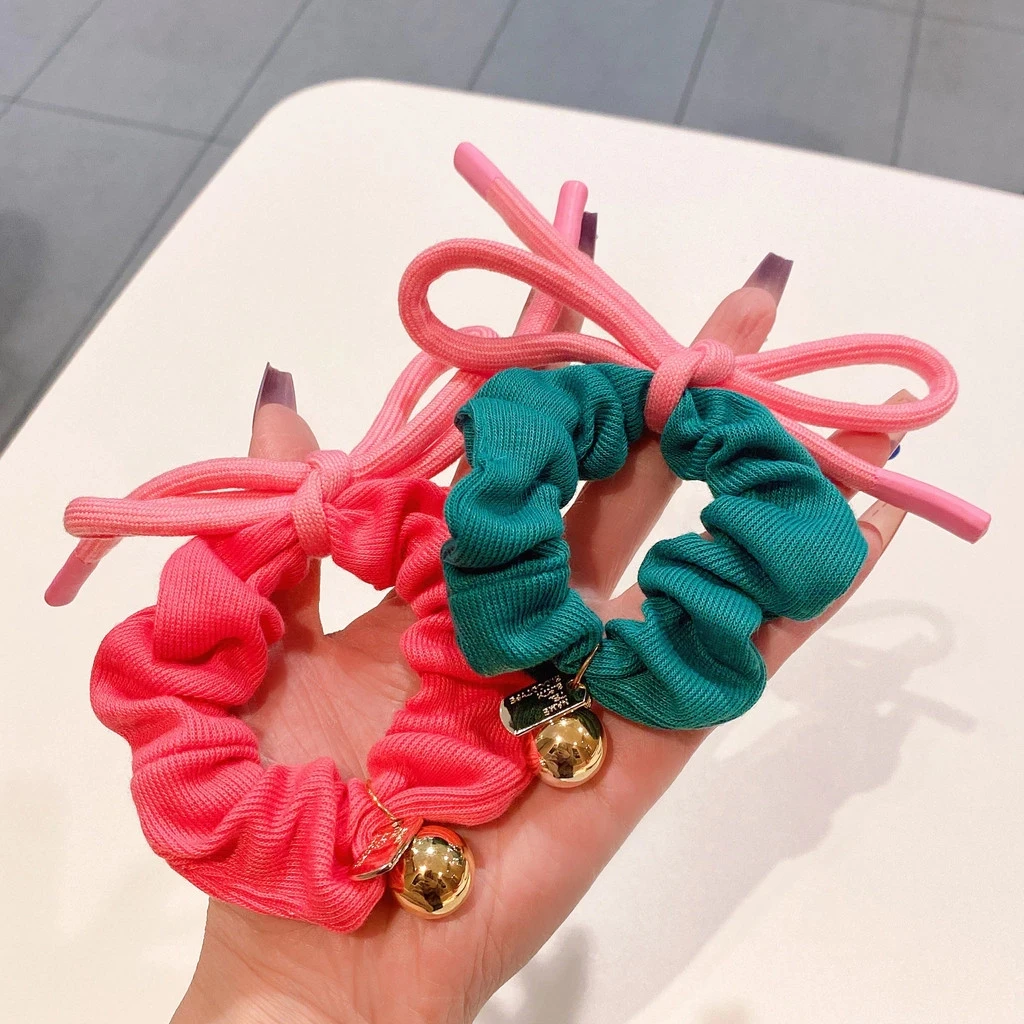 الإبداعية رباط الحذاء القوس العلاقات الشعر للنساء الحلو Bowknot مطاطا العصابات للنساء Scrunchies الشعر حبل إكسسوارات الشعر