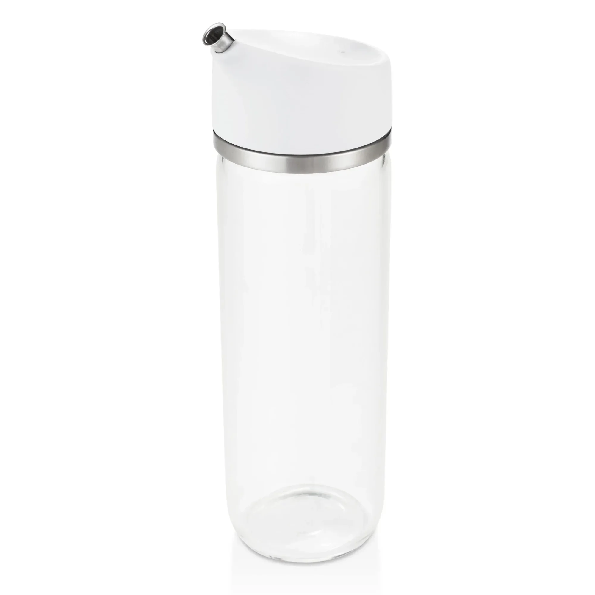 

Glass Oil & Vinegar Dispenser, 12oz. Precision Pour Spout, Leakproof Design. For Kitchen, Salad & Cooking. Dishwasher Safe