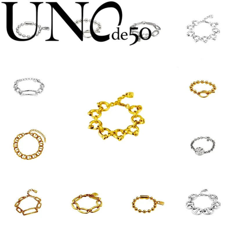

Sophisticated UNOde50: Silver-Gold Wristwear, High Fashion, Low Cost!