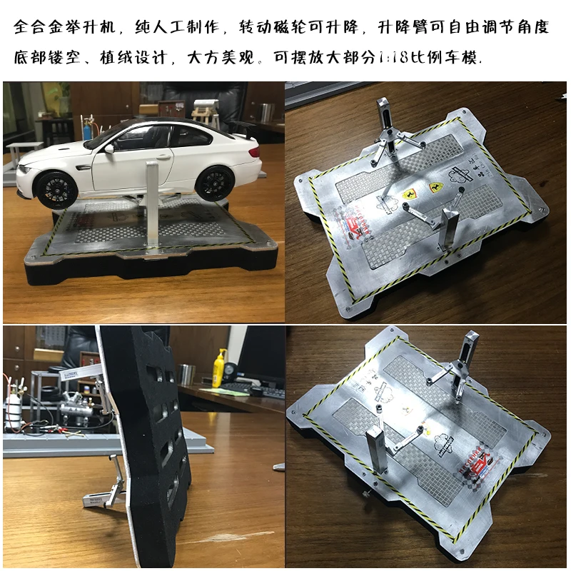 Simulated Maintenance Scene Lift Lifting Frame Maintenance Platform for 1/18 RC Crawler Car Traxxas TRX4M Defender Bronco Parts