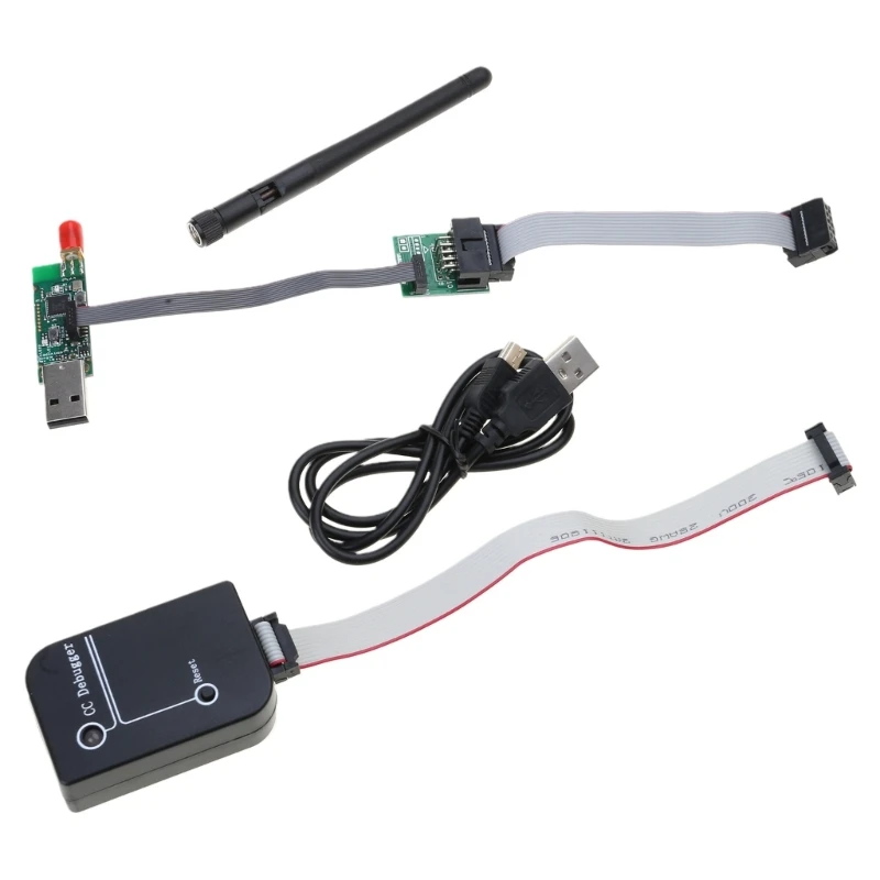 USB Programmer CC2531 Board With Burn-In Clip Debugger Bluetoothcompatible Zigbee Programmer with Programming Cable