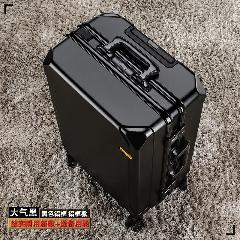 20 22 24 26 28 IN Aluminum Frame and Zipper Styles Rod Password Travel Large Capacity Sturdy and Durable Universal Wheel Luggage