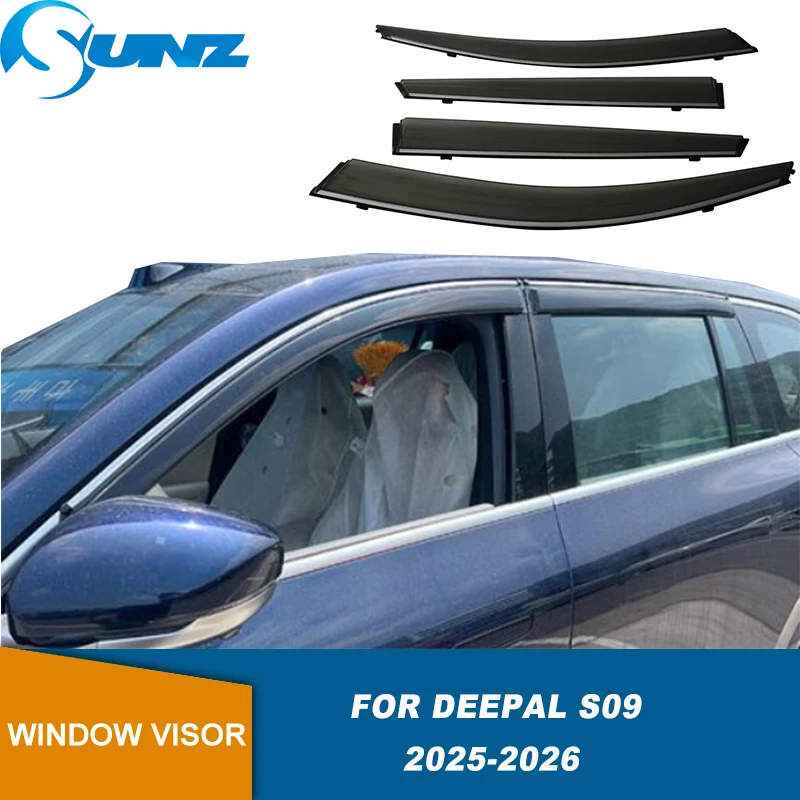 

Car Window Visor For Deepal S09 2025 2026 Door Visor Wind Rain Sun Guard Deflector Vent Shade Awning Shelter