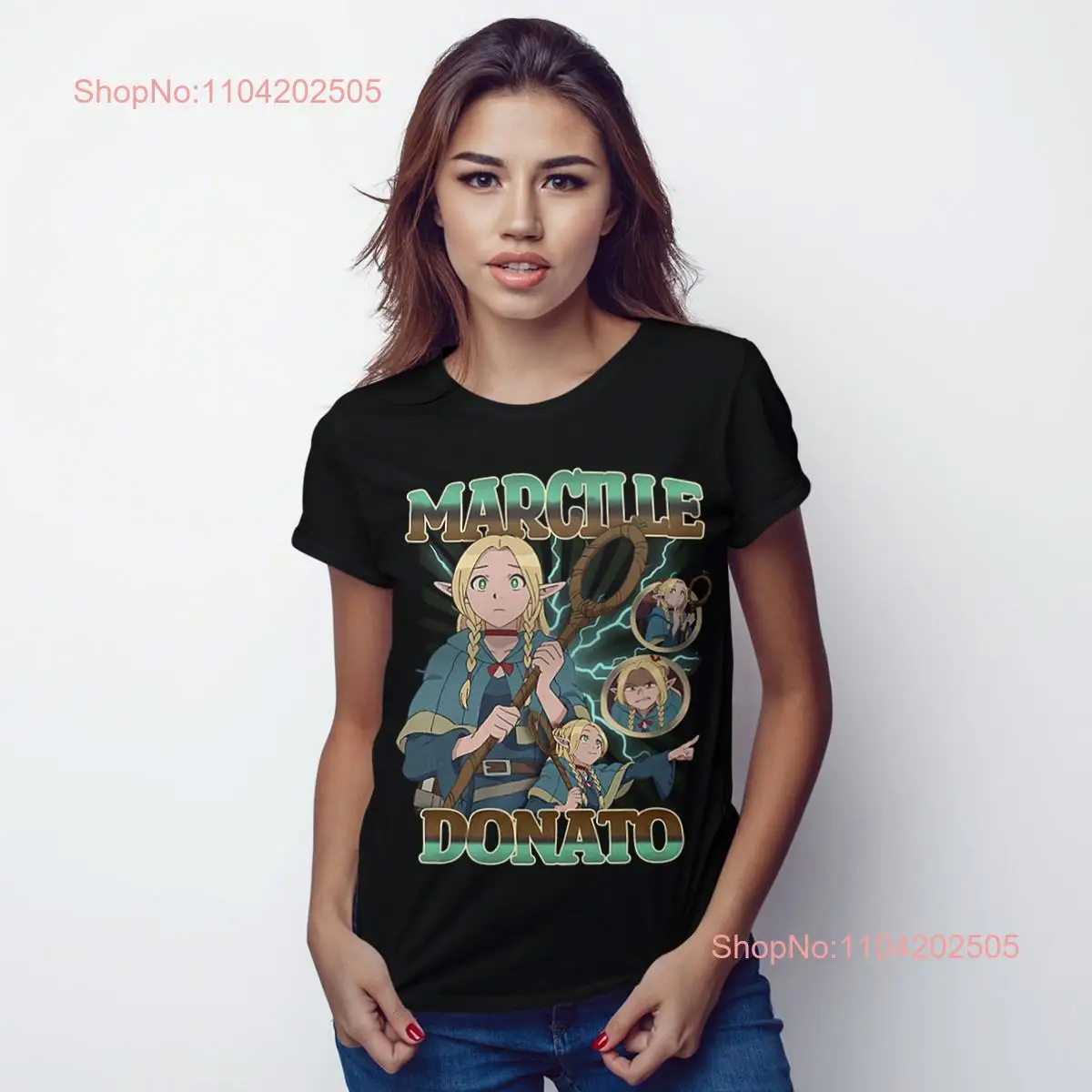 Delicious in Dungeon Marcille Donato T Shirt Cotton Sizes long or short sleeves