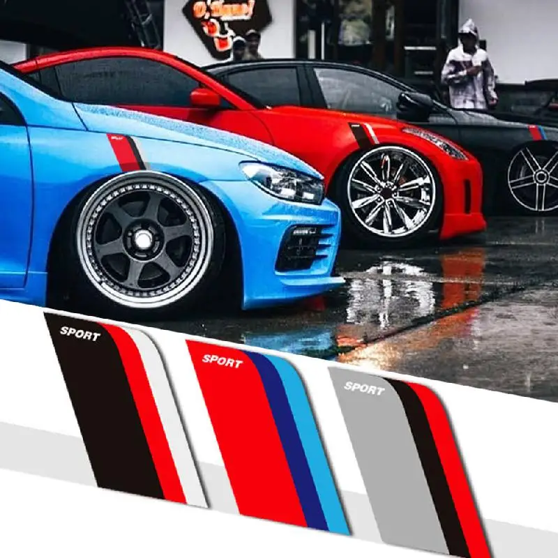 Car Racing Sticker Universal Car Covers Vinyl Racing Sports Decal Head Car Sticker Wrap Stickers For Car Head Decoration