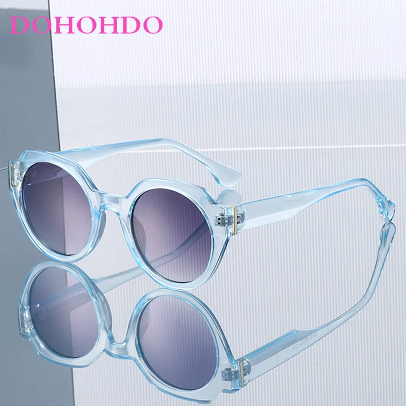 

New Luxury Brand Designer Sunglasses For Women Men Trendy Round Frame Sun Glasses Outdoor Travel Driving Shades UV400 Okulary