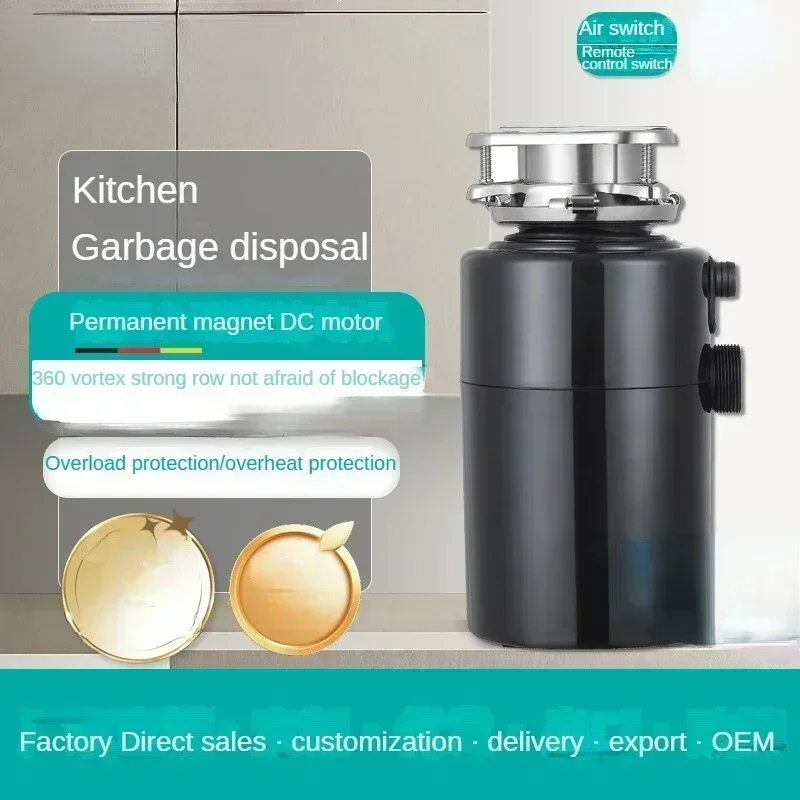 Kitchen Food Waste Disposal Automatic Water Intake Garbage Air Switch Disposal Kitchen Appliances poubelle de cuisine