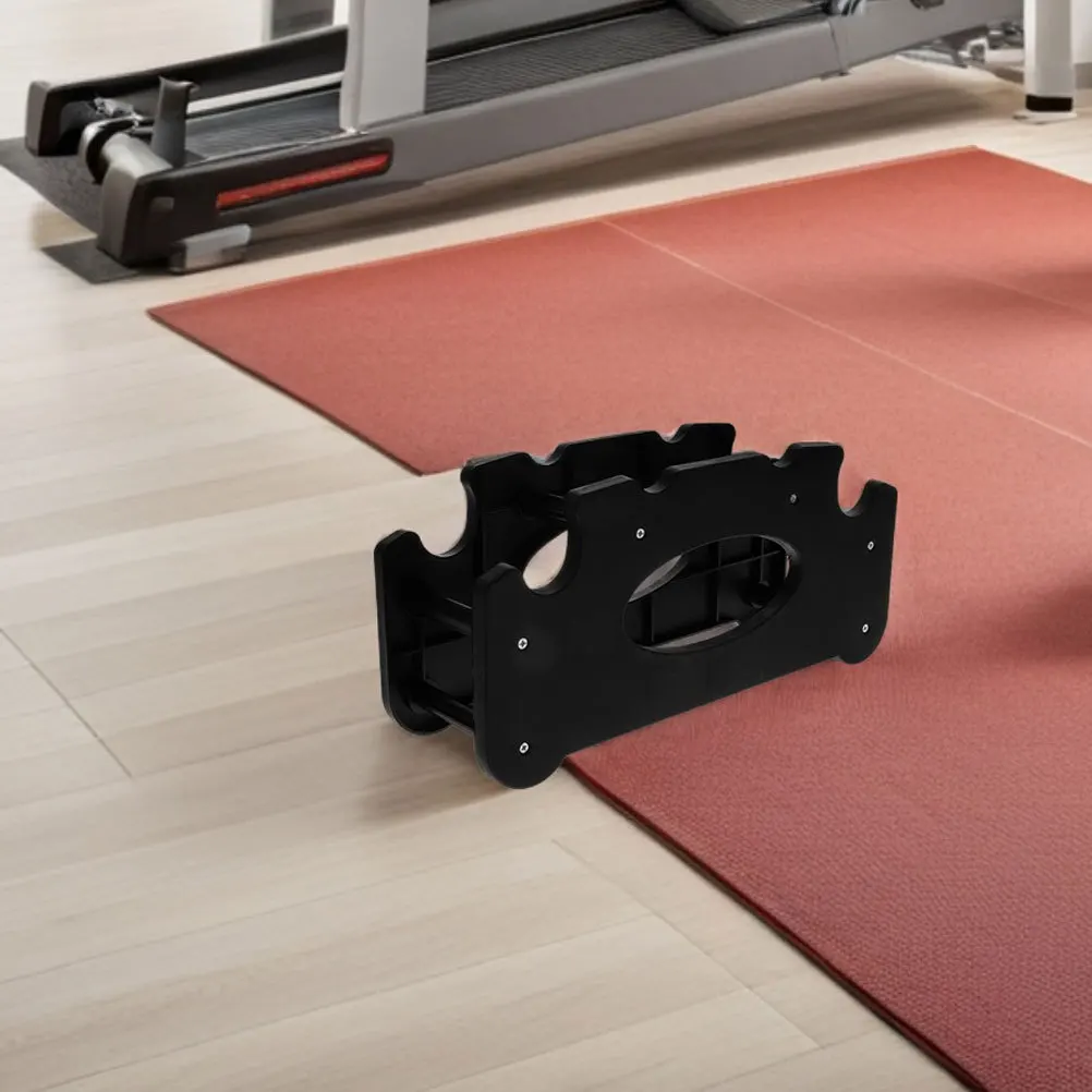 3 قطعة رف الدمبل حامل قابل للفصل منظم صالة الألعاب الرياضية المنزلي تخزين متعدد الطبقات حامل الوزن عالي التحمل لمعدات اللياقة البدنية #1