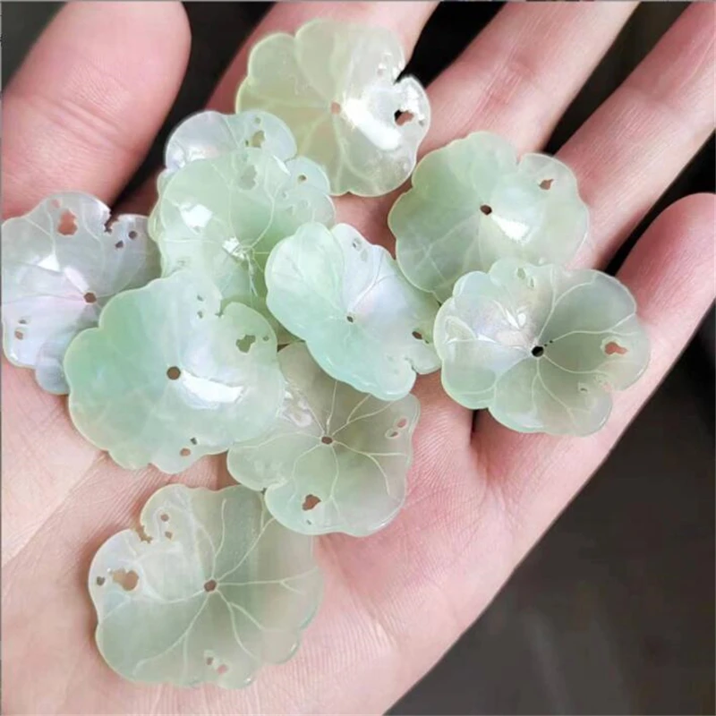 

10pcs/lot new creative 25mm resin leaves acetic acid flower charm connectors for diy earrings hair jewelry making accessories