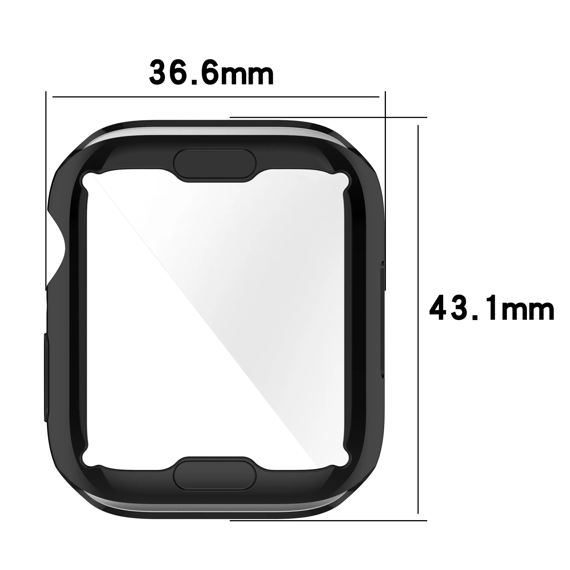 All-Covered Cover Bumper Full Screen Protector For Apple Watch 7 41mm 45mm Protective Case