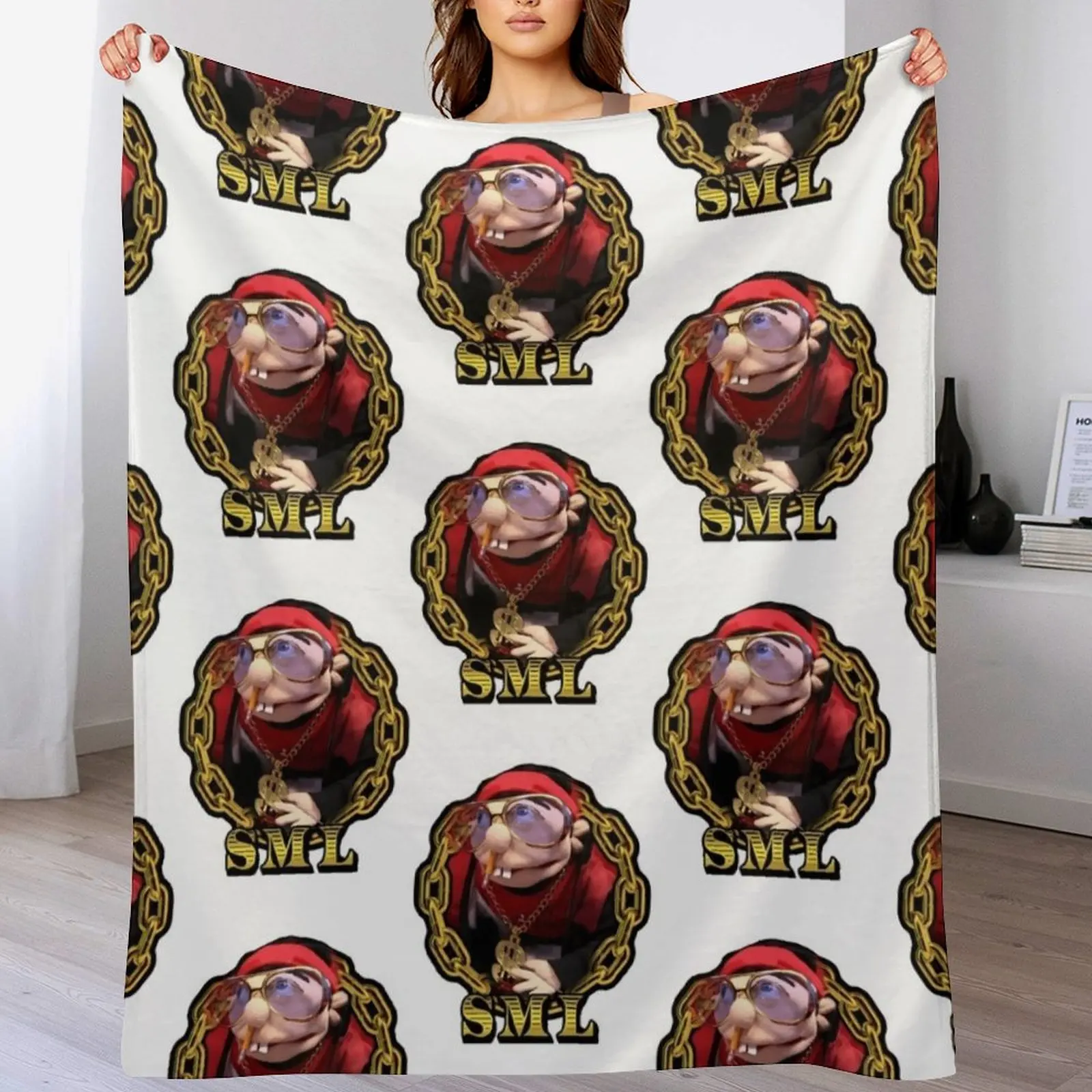 

Rapper Jeffy Throw Blanket Ultra Soft Flannel Fleece Blanket for All Seasons