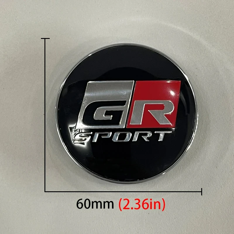 4Pcs 60mm Car Wheel Center Hub Cap Rim Cover For Toyota GR Sport Corolla RAV4 C-HR Yaris Camry Prado Prius Car Auto Accessories