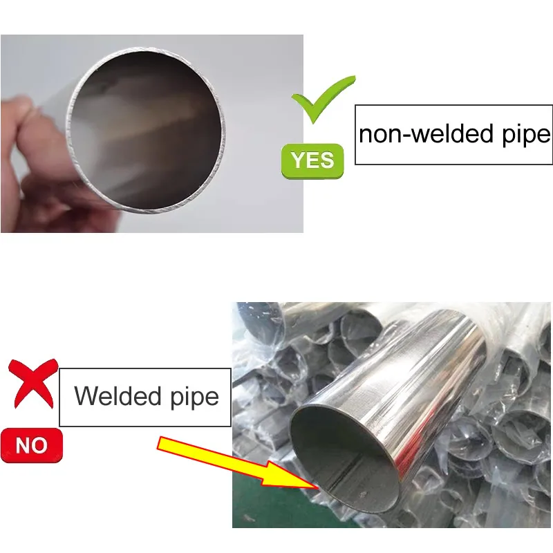 OD10mm 304 Edelstahlrohr kein Schweißpräzisionsrohr Außendurchmesser 10 mm Wand 1 mm-2,5 mm, Toleranz 0,05 mm Politur innen außen