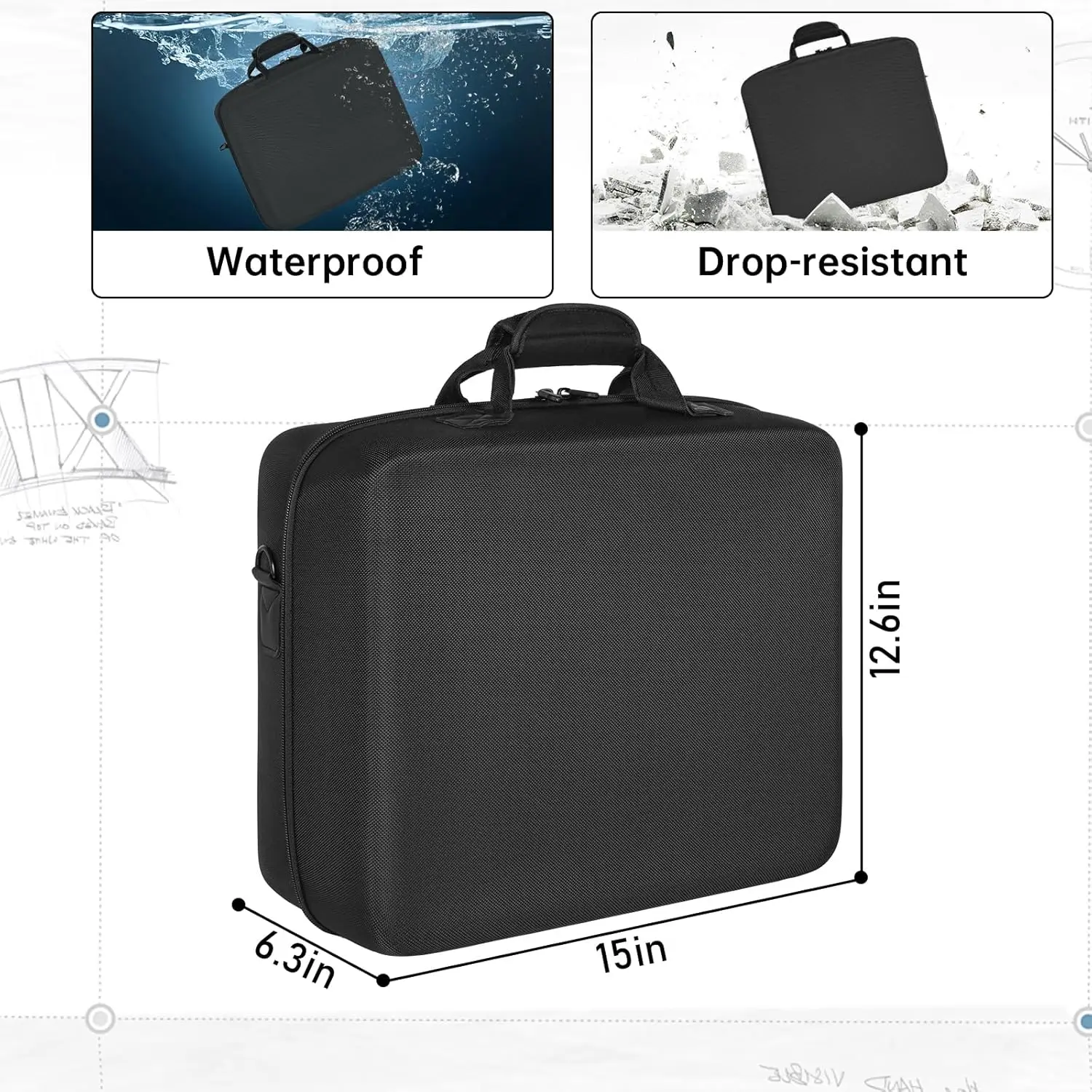 Caixa de armazenamento de relógio com 42 slots, estojo de viagem acolchoado portátil para relógios