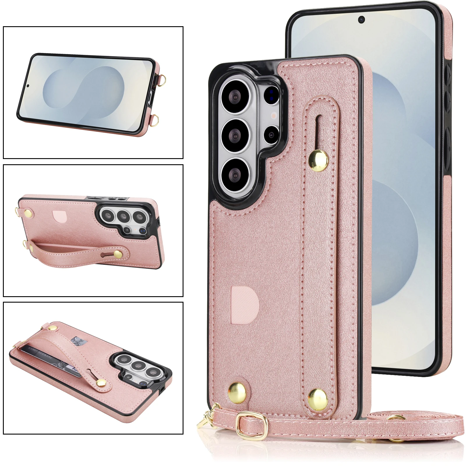 Crossbody Card Holder Square Case for Samsung Galaxy S26 Ult