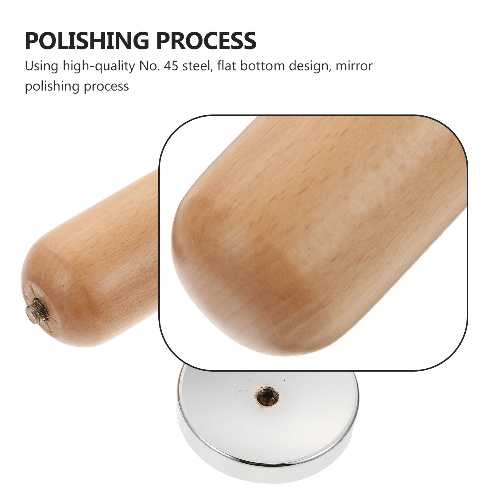 

1 pc Stainless Steel Coffee Tamper Ergonomic Wooden Handle Anti-Slip Espresso Tool Portable Powder Distributor Dosing Funnel