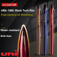 Uni Retro Black Gold Gel Pen UBA-188 Free Ink Control Business Signature Pens Water-resistant Anti-loss Quality Japan Stationery
