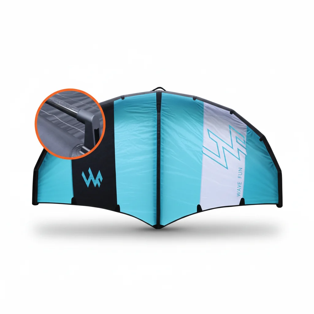 

Inflatable Kitesurfing Kite For Water Sports-High-Tenacity Polyester Yarn 320*190cm 3.3KG Black For Youth