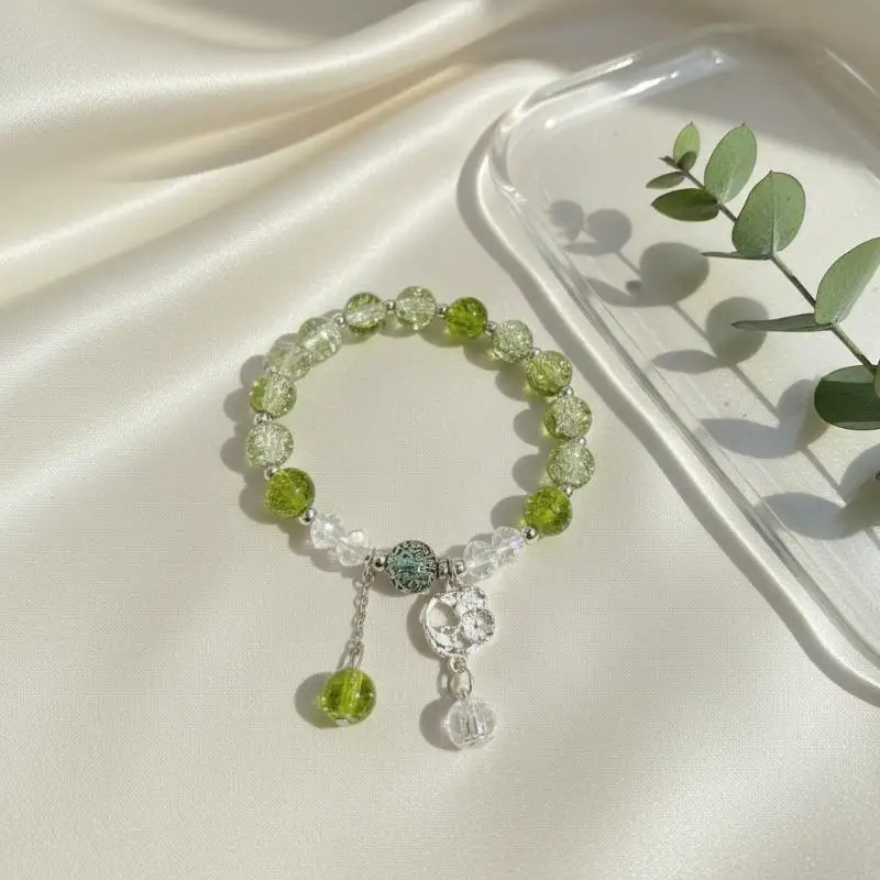 Elegant Exquisite Chinese Crystal Bracelet Colorful Gradient Beads for Women Unique Fashion Statement Gift