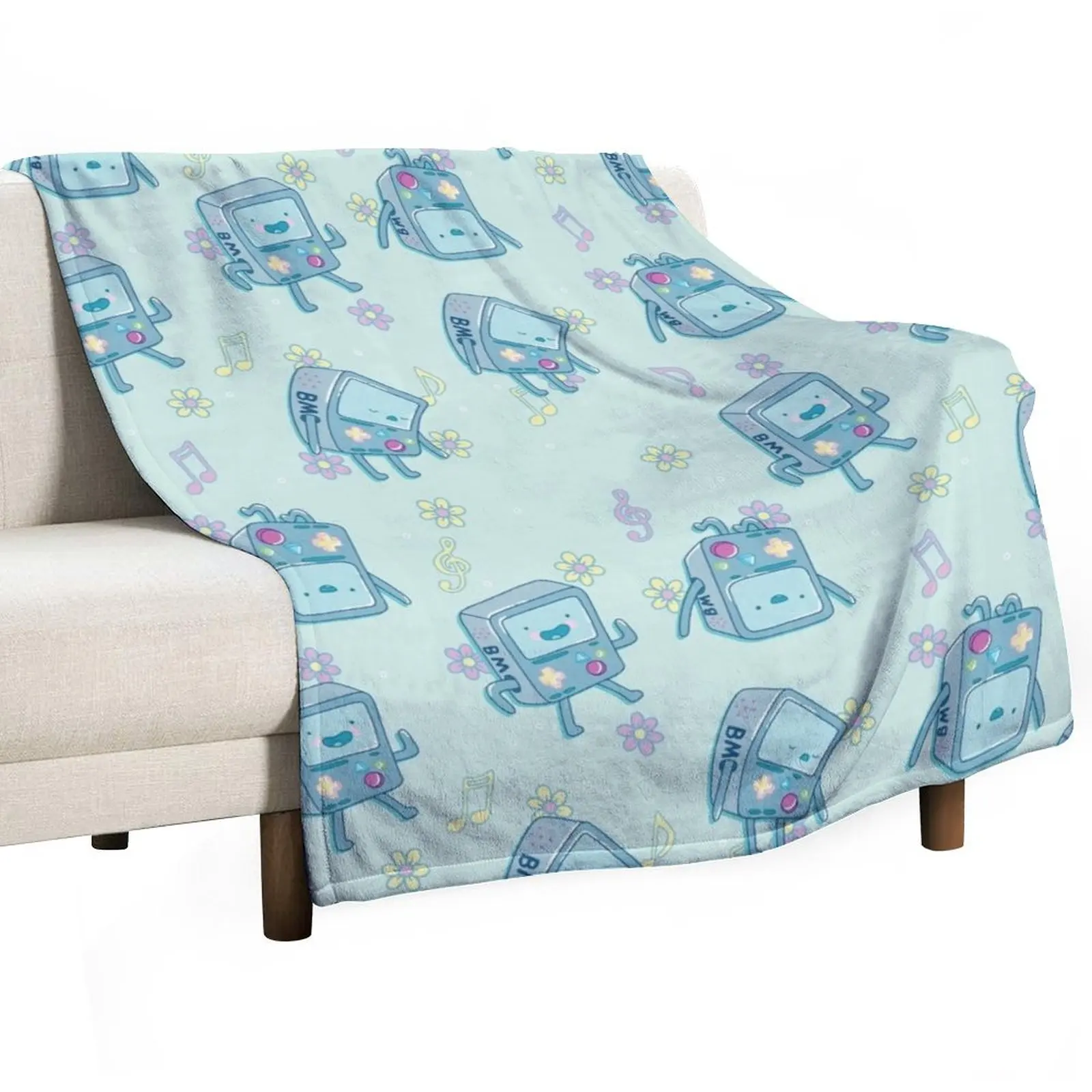 

Bmo (Adventure Time) Throw Blanket Large For Sofa Thin Blankets