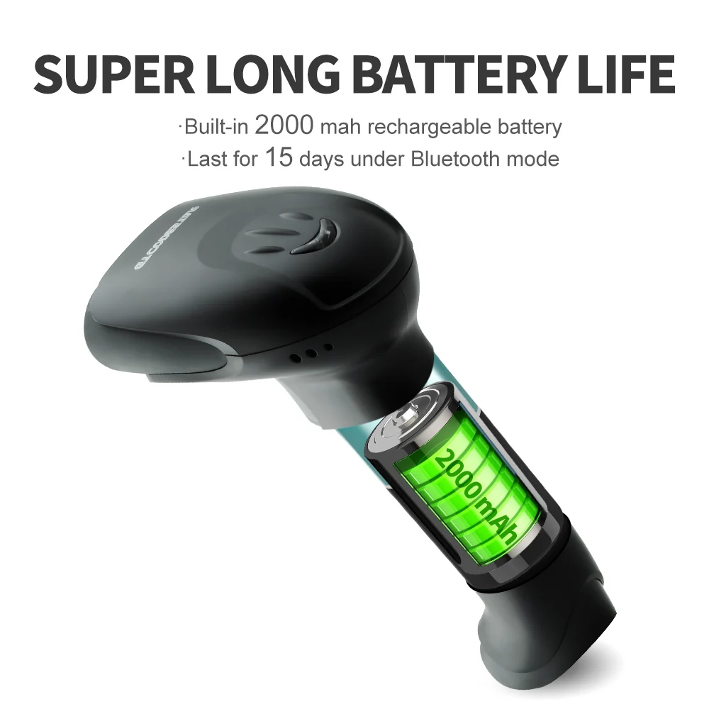 GTCODESTAR X-9701B Bluetooth 2D Qrcode Barcode Scanner Automotriz Wireless Qr Code Reader 1d Barcode Scanner