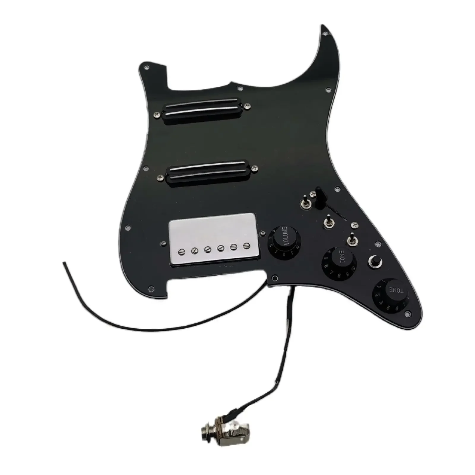 

Upgrade HSS Prewired Pickguard Push-Pull Coil Split Wiring Harness Humbucker Alnico 5 Single Cut