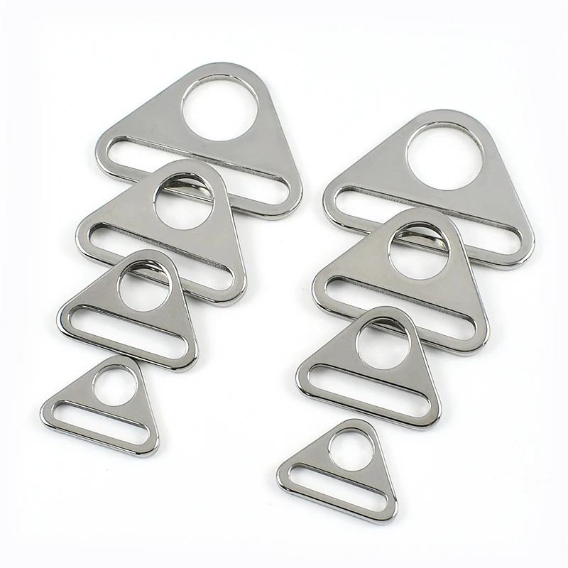 

5/10Pcs 20-38mm Stainless Steel Buckle Triangle Ring Adjust Buckles Bikini Bra Anti-slip Connection Clasp Tent Fixing Accessory