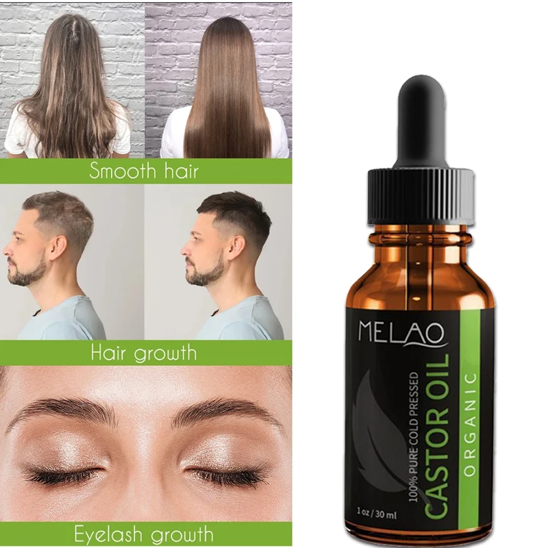 5 Stück 100% Rizinusöl Haarwuchs Wimpern Augenbrauen Haar Körper Augenbrauen Pflege öl Rizinusöl Haut befeuchten 30ml keine Box